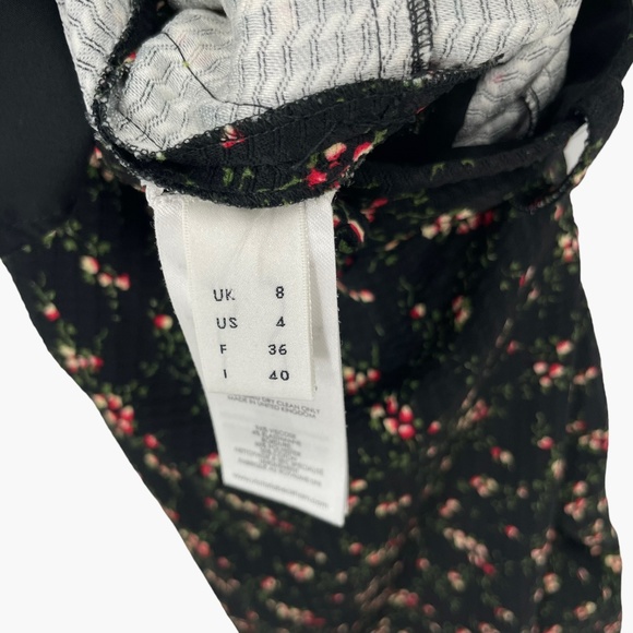 Victoria Beckham Spring Summer 2015 Black Floral Print Skinny Pants - Picture 8 of 9